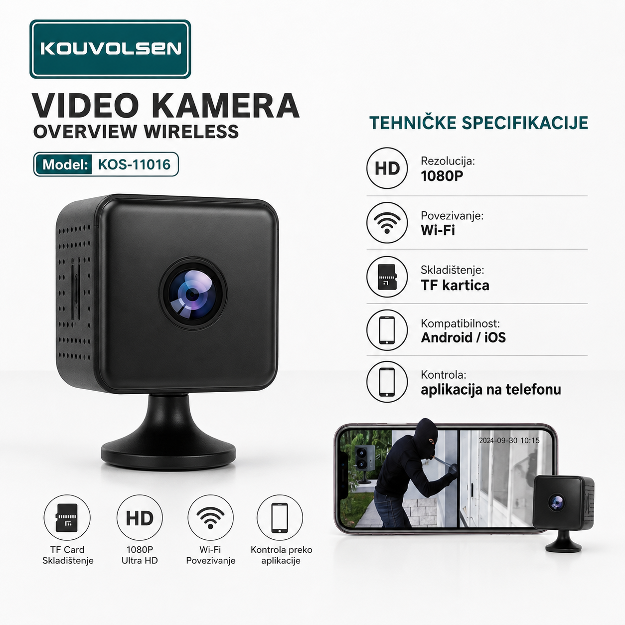 Gorilla SmartCam Mini 1080P kamera