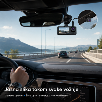 RoadGuard Duo 1296P – prednja i zadnja auto kamera