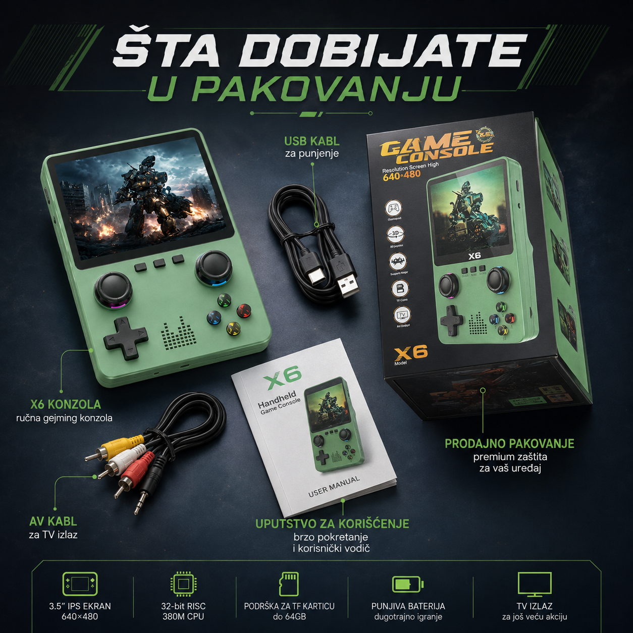 X6 Pocket - Gaming konzola