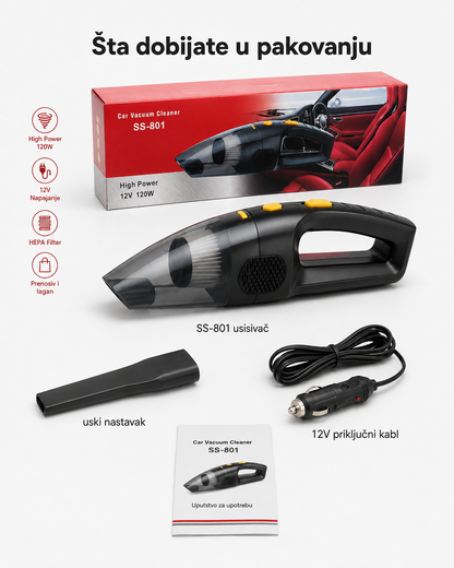 DriveClean 120 – ručni auto-usisivač 12V