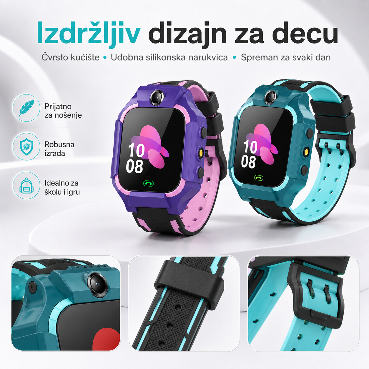 Gorilla KidSafe - dečiji pametni sat sa pozivima, lokacijom i SOS funkcijom