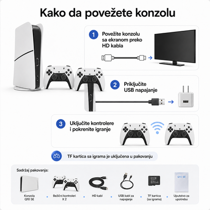 RS5 NovaPlay 64GB – TV gaming konzola sa 2 bežična kontrolera