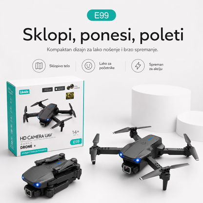 E99 AeroView – sklopivi dron sa dve kamere