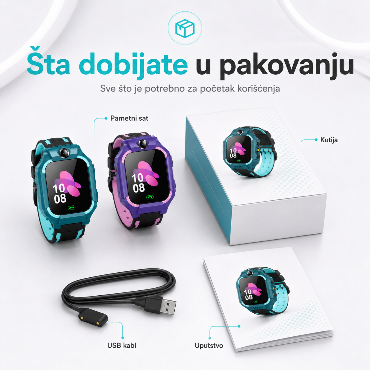 Gorilla KidSafe - dečiji pametni sat sa pozivima, lokacijom i SOS funkcijom