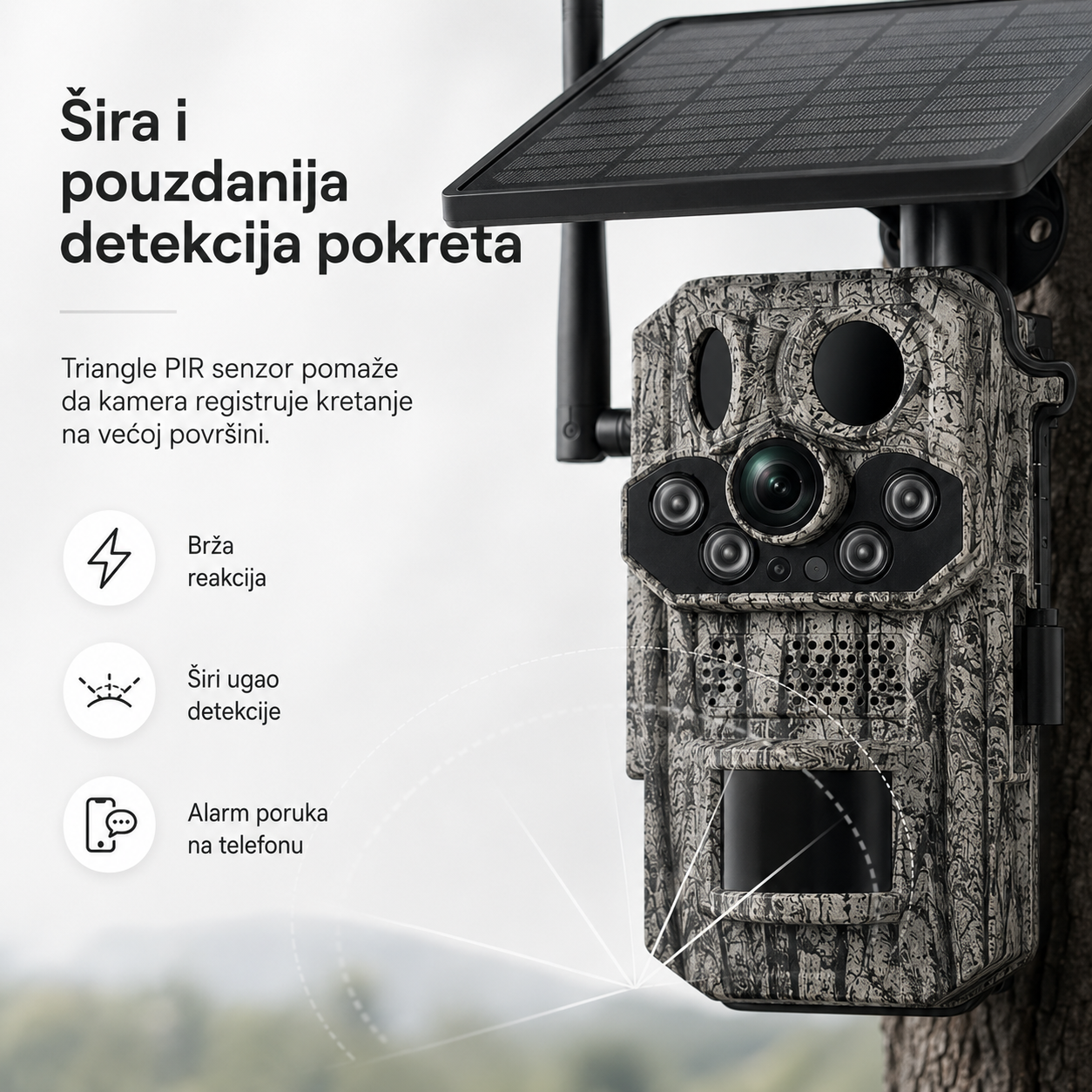 TrailGuard AI 4G Solar – pametna lovačka kamera sa SIM karticom