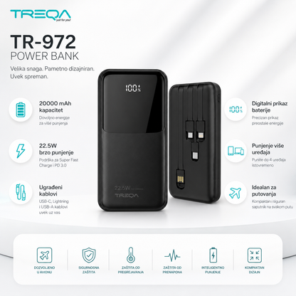VoltPack 4 u 1 – Power Bank 22.5W 20.000Mah