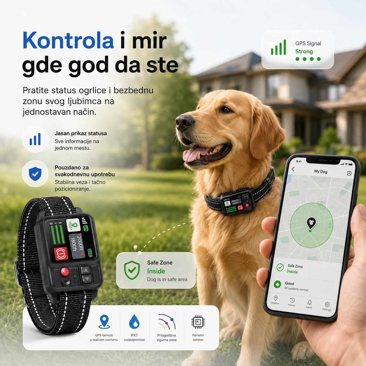 SafeZone ZF500 – GPS bežična ograda za pse