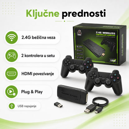 Gorilla Game Stick Lite | 2 bežična kontrolera