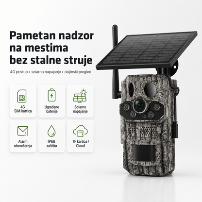 TrailGuard AI 4G Solar – pametna lovačka kamera sa SIM karticom