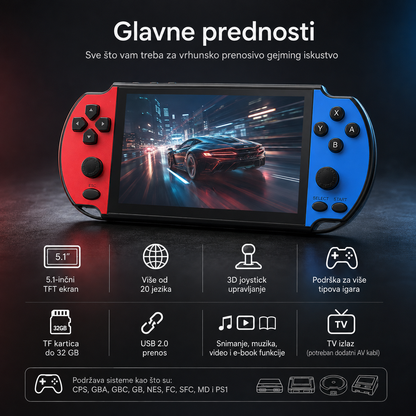 Game On Pocket X9 Plus – Retro Handheld Konzola