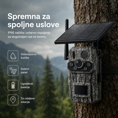 TrailGuard AI 4G Solar – pametna lovačka kamera sa SIM karticom