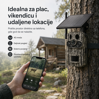 TrailGuard AI 4G Solar – pametna lovačka kamera sa SIM karticom