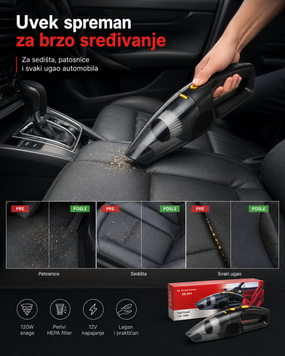 DriveClean 120 – ručni auto-usisivač 12V
