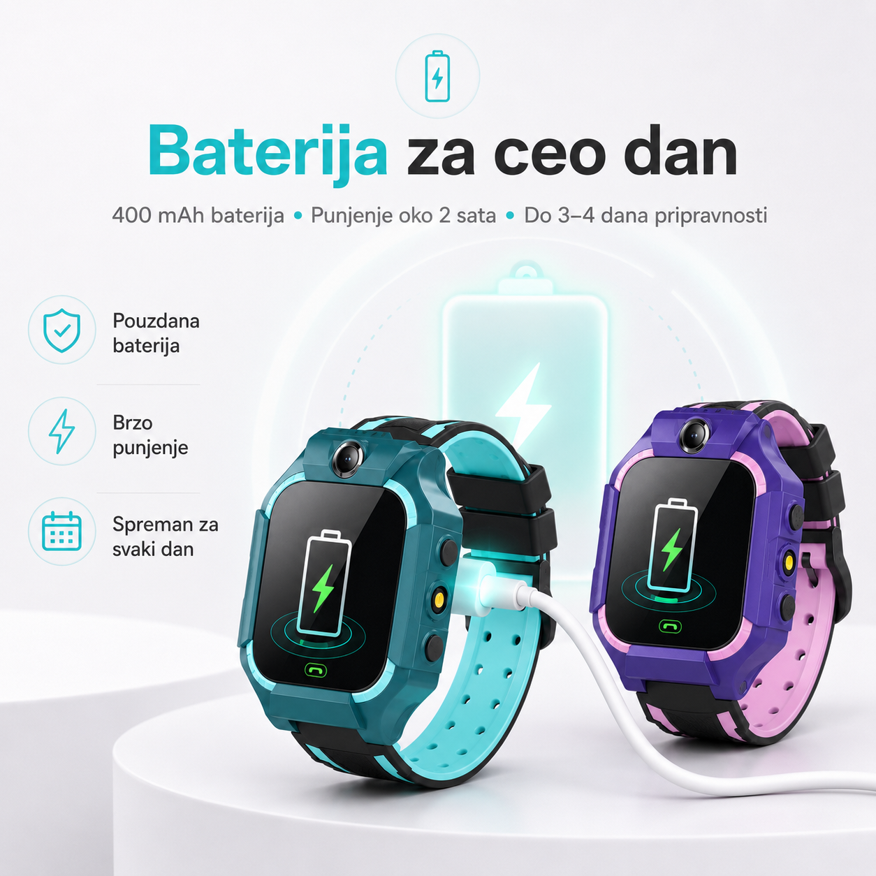 Gorilla KidSafe - dečiji pametni sat sa pozivima, lokacijom i SOS funkcijom