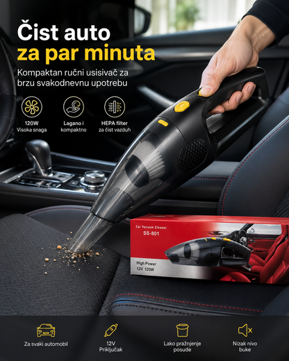 DriveClean 120 – ručni auto-usisivač 12V