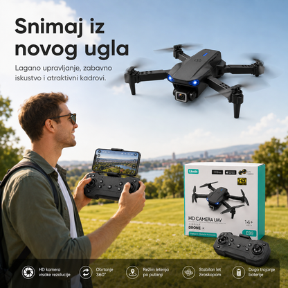 E99 AeroView – sklopivi dron sa dve kamere